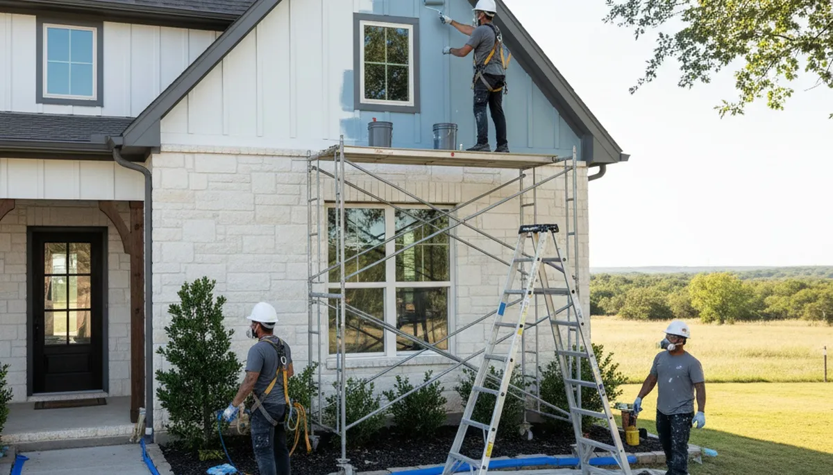 Painting crew serving Allen, TX with professional interior and exterior painting services